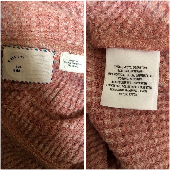 ANTHROPOLOGIE POSTMARK Cowl Neck Sweater Size S - Picture 6 of 6